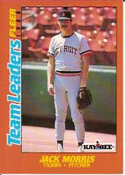 1988 Fleer Team Leaders Baseball Cards 023      Jack Morris